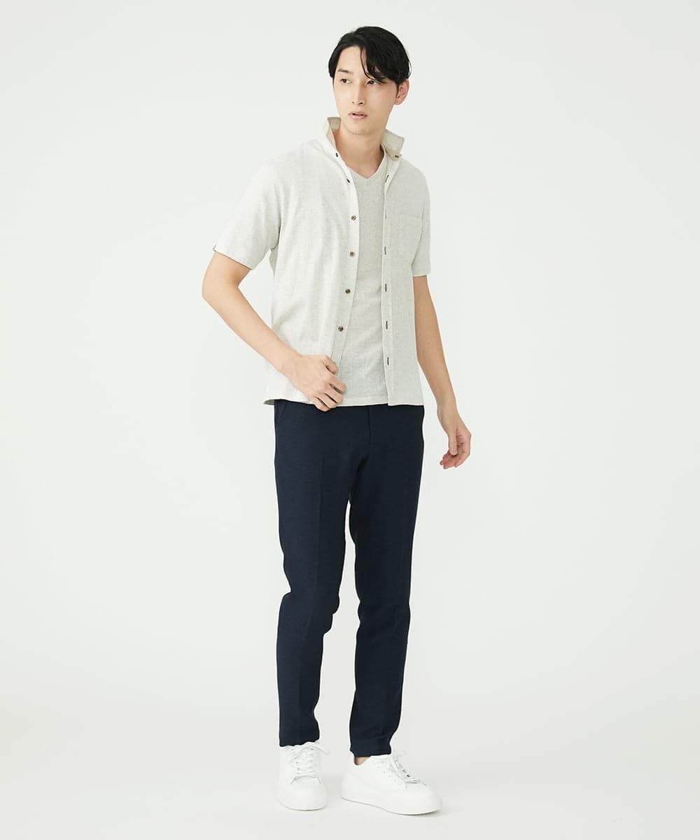 MKBGS54120 MK MICHEL KLEIN HOMME(MKミッシェルクランオム) イズミールコットンシャツ アイボリー(80)