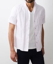 MKBGS55140 MK MICHEL KLEIN HOMME(MKミッシェルクランオム) アーガイルシャツ ピンク(03)
