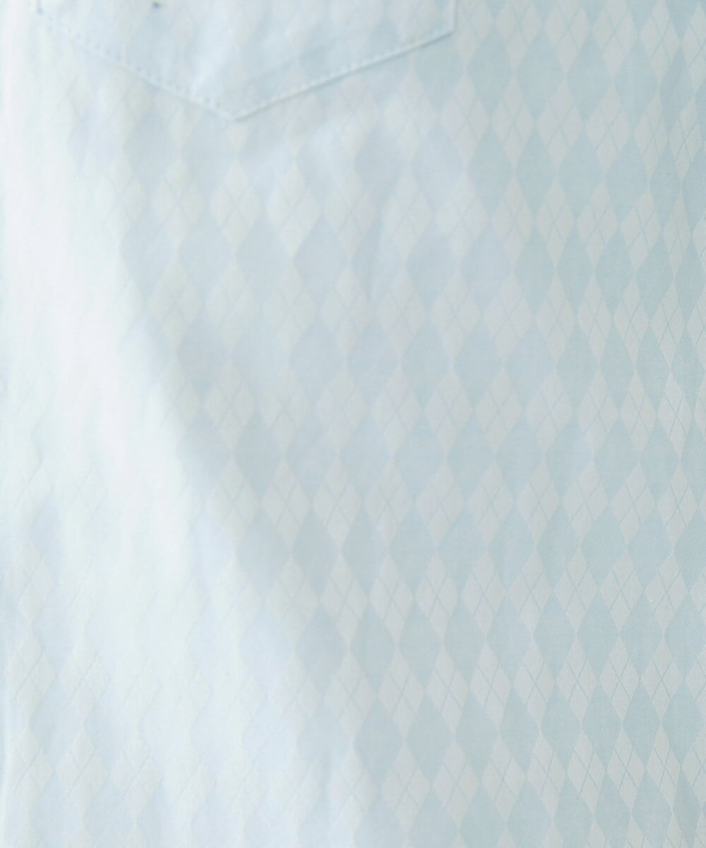 MKBGS55140 MK MICHEL KLEIN HOMME(MKミッシェルクランオム) アーガイルシャツ ライトブルー(50)