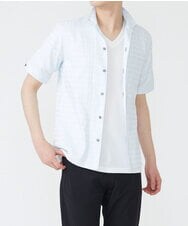 MKBGS55140 MK MICHEL KLEIN HOMME(MKミッシェルクランオム) アーガイルシャツ ライトブルー(50)