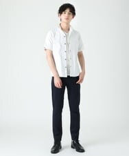 MKBGS55140 MK MICHEL KLEIN HOMME(MKミッシェルクランオム) アーガイルシャツ ホワイト(90)