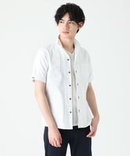 MKBGS55140 MK MICHEL KLEIN HOMME(MKミッシェルクランオム) アーガイルシャツ ホワイト(90)