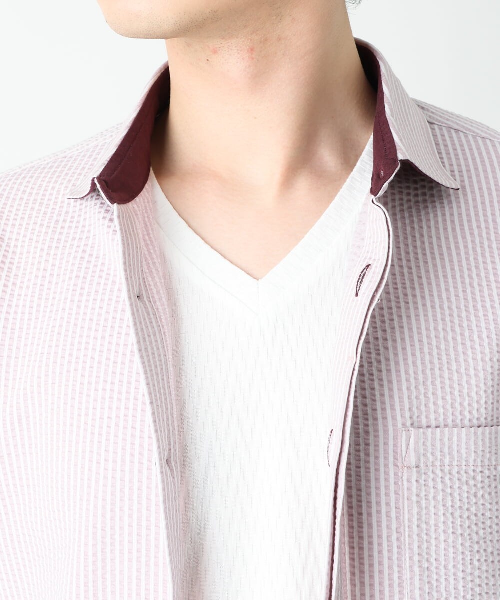 MKBGS65130 MK MICHEL KLEIN HOMME(MKミッシェルクランオム) COOLMAXサッカーシャツ ピンク(03)