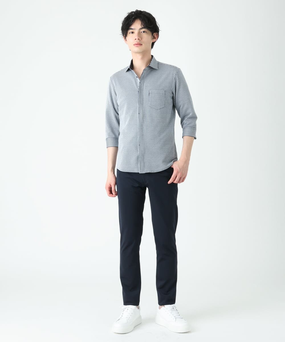 MKBGS65130 MK MICHEL KLEIN HOMME(MKミッシェルクランオム) COOLMAXサッカーシャツ ネイビー(57)