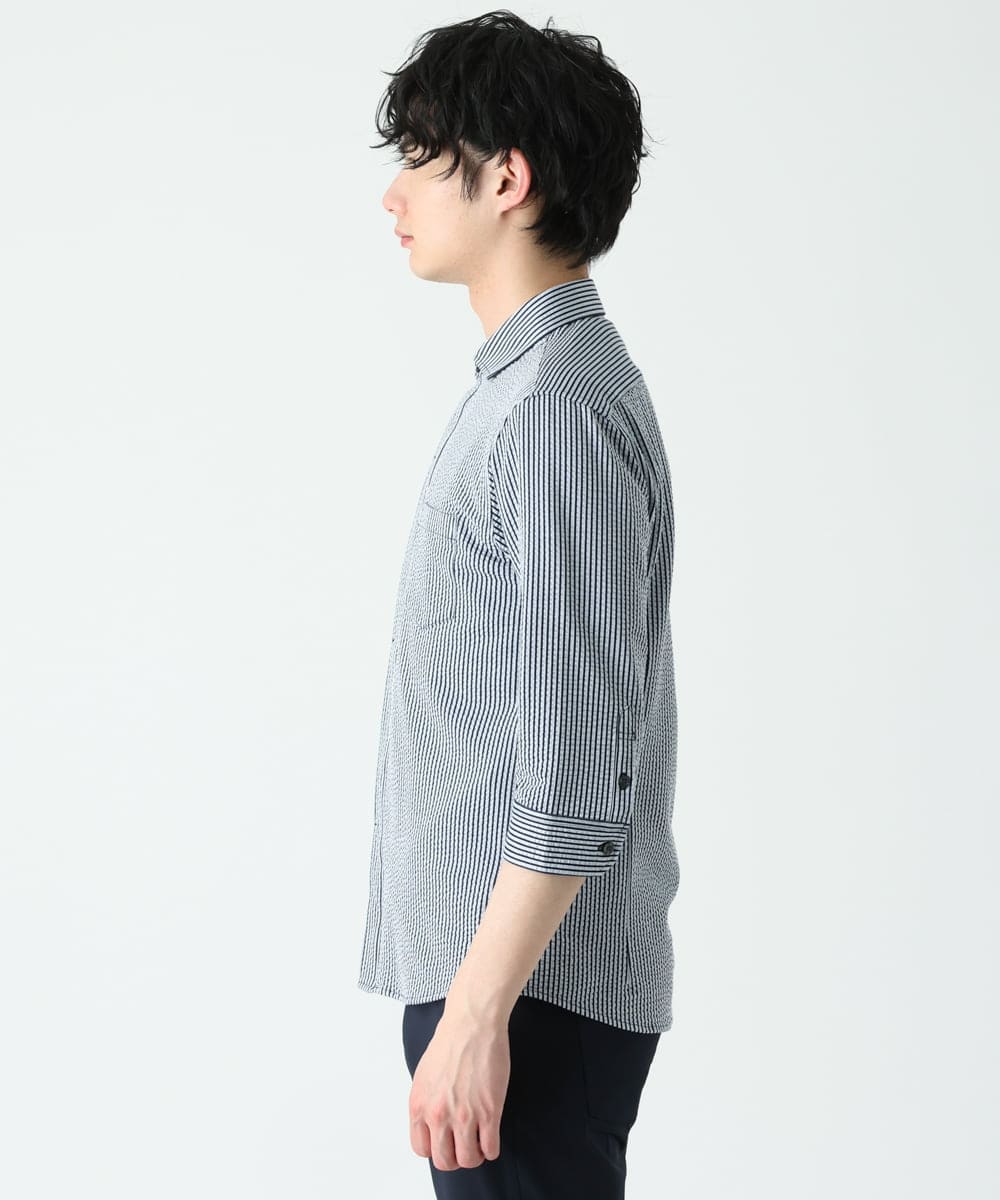 MKBGS65130 MK MICHEL KLEIN HOMME(MKミッシェルクランオム) COOLMAXサッカーシャツ ネイビー(57)