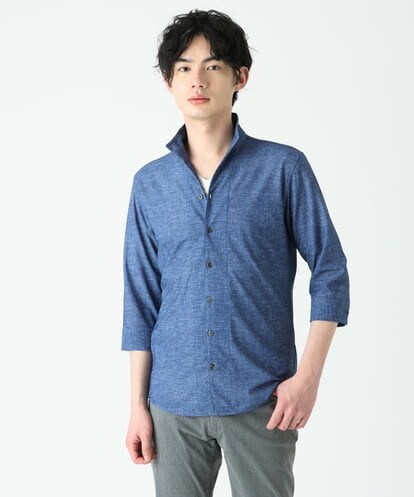 MKBGS67130 MK MICHEL KLEIN HOMME スタンドカラーシャツ / TECドライメッシュ