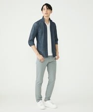 MKBGS67130 MK MICHEL KLEIN HOMME(MKミッシェルクランオム) スタンドカラーシャツ / TECドライメッシュ ダークグレー(93)