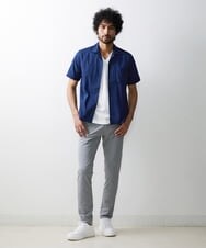 MKBGU02120 MK MICHEL KLEIN HOMME(MKミッシェルクランオム) リバーストライプシャツ ネイビー(57)