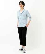 MKBGU08120 MK MICHEL KLEIN HOMME(MKミッシェルクランオム) エンブロイダリードビーシャツ ブルー(55)