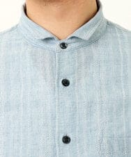 MKBGU08120 MK MICHEL KLEIN HOMME(MKミッシェルクランオム) エンブロイダリードビーシャツ ブルー(55)