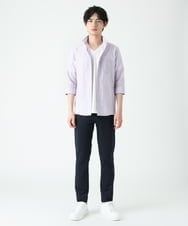 MKBGU08120 MK MICHEL KLEIN HOMME(MKミッシェルクランオム) エンブロイダリードビーシャツ ラベンダー(60)