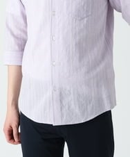 MKBGU08120 MK MICHEL KLEIN HOMME(MKミッシェルクランオム) エンブロイダリードビーシャツ ラベンダー(60)
