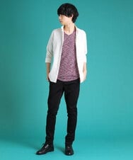 MKBGU08120 MK MICHEL KLEIN HOMME(MKミッシェルクランオム) エンブロイダリードビーシャツ ホワイト(90)