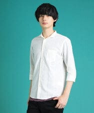 MKBGU08120 MK MICHEL KLEIN HOMME(MKミッシェルクランオム) エンブロイダリードビーシャツ ホワイト(90)
