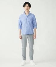 MKBGU17130 MK MICHEL KLEIN HOMME(MKミッシェルクランオム) ハードマンリネンシャツ ブルー(55)