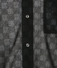 MKBGU30110 MK MICHEL KLEIN HOMME(MKミッシェルクランオム) シアーブロックシャツ ブラック(94)