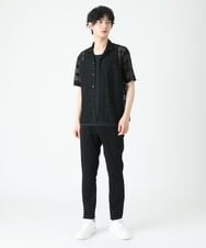 MKBGU31110 MK MICHEL KLEIN HOMME(MKミッシェルクランオム) シアーチェックシャツ ブラック(94)