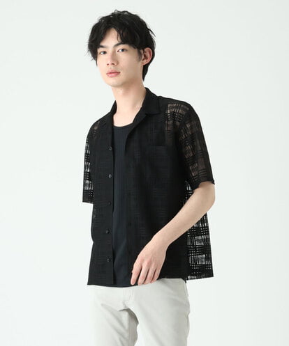 MKBGU31110 MK MICHEL KLEIN HOMME シアーチェックシャツ