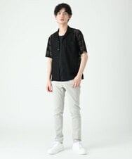 MKBGU31110 MK MICHEL KLEIN HOMME(MKミッシェルクランオム) シアーチェックシャツ ブラック(94)