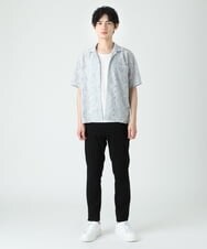 MKBGU32110 MK MICHEL KLEIN HOMME(MKミッシェルクランオム) シアーボタニカルシャツ グレー(92)