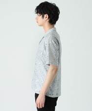 MKBGU32110 MK MICHEL KLEIN HOMME(MKミッシェルクランオム) シアーボタニカルシャツ グレー(92)