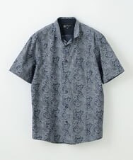 MKBGU40120 MK MICHEL KLEIN HOMME(MKミッシェルクランオム) ペイズリージャガードシャツ ネイビー(57)