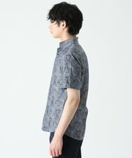 MKBGU40120 MK MICHEL KLEIN HOMME(MKミッシェルクランオム) ペイズリージャガードシャツ ネイビー(57)