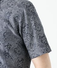 MKBGU40120 MK MICHEL KLEIN HOMME(MKミッシェルクランオム) ペイズリージャガードシャツ ネイビー(57)