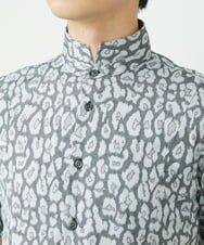 MKBGU40120 MK MICHEL KLEIN HOMME(MKミッシェルクランオム) ペイズリージャガードシャツ グレー(92)