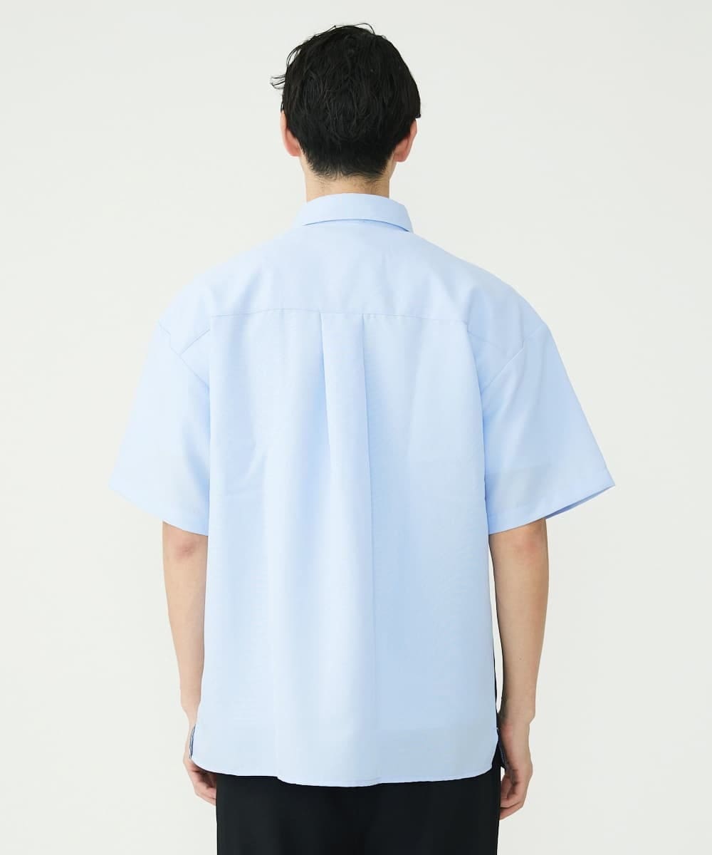 MKBGU83090 MK MICHEL KLEIN HOMME(MKミッシェルクランオム) ストライプシャツ ライトブルー(50)