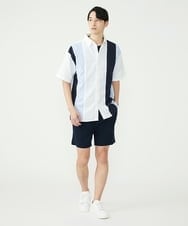 MKBGU83090 MK MICHEL KLEIN HOMME(MKミッシェルクランオム) ストライプシャツ ホワイト(90)