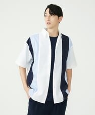 MKBGU83090 MK MICHEL KLEIN HOMME(MKミッシェルクランオム) ストライプシャツ ホワイト(90)