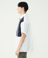 MKBGU84090 MK MICHEL KLEIN HOMME(MKミッシェルクランオム) ブロックシャツ ホワイト(90)