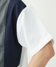 MKBGU84090 MK MICHEL KLEIN HOMME(MKミッシェルクランオム) ブロックシャツ ホワイト(90)