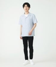 MKBGU89110 MK MICHEL KLEIN HOMME(MKミッシェルクランオム) オープンカラーシャツ ブルー(55)