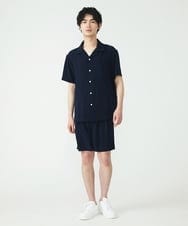 MKBGU89110 MK MICHEL KLEIN HOMME(MKミッシェルクランオム) オープンカラーシャツ ネイビー(57)