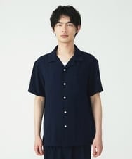 MKBGU89110 MK MICHEL KLEIN HOMME(MKミッシェルクランオム) オープンカラーシャツ ネイビー(57)