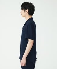MKBGU89110 MK MICHEL KLEIN HOMME(MKミッシェルクランオム) オープンカラーシャツ ネイビー(57)