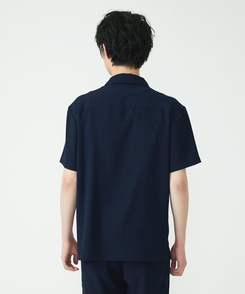 MKBGU89110 MK MICHEL KLEIN HOMME(MKミッシェルクランオム) オープンカラーシャツ ネイビー(57)