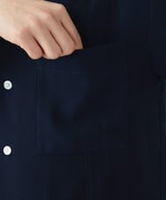 MKBGU89110 MK MICHEL KLEIN HOMME(MKミッシェルクランオム) オープンカラーシャツ ネイビー(57)