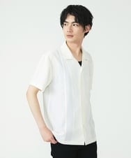 MKBGU89110 MK MICHEL KLEIN HOMME(MKミッシェルクランオム) オープンカラーシャツ ホワイト(90)