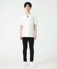 MKBGU89110 MK MICHEL KLEIN HOMME(MKミッシェルクランオム) オープンカラーシャツ ホワイト(90)