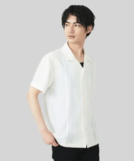 MKBGU89110 MK MICHEL KLEIN HOMME(MKミッシェルクランオム) 【残りわずか！/在庫限り】オープンカラーシャツ ホワイト(90)