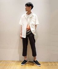 MKBGU89110 MK MICHEL KLEIN HOMME(MKミッシェルクランオム) オープンカラーシャツ ホワイト(90)