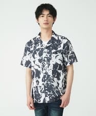 MKBGU89110 MK MICHEL KLEIN HOMME(MKミッシェルクランオム) オープンカラーシャツ ブラック(94)