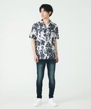 MKBGU89110 MK MICHEL KLEIN HOMME(MKミッシェルクランオム) オープンカラーシャツ ブラック(94)
