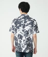 MKBGU89110 MK MICHEL KLEIN HOMME(MKミッシェルクランオム) オープンカラーシャツ ブラック(94)