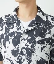MKBGU89110 MK MICHEL KLEIN HOMME(MKミッシェルクランオム) オープンカラーシャツ ブラック(94)