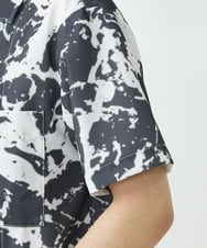 MKBGU89110 MK MICHEL KLEIN HOMME(MKミッシェルクランオム) オープンカラーシャツ ブラック(94)