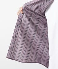 MKBGV54120 MK MICHEL KLEIN HOMME(MKミッシェルクランオム) 【ON/OFF対応】七分袖リバーストライプシャツ パープル